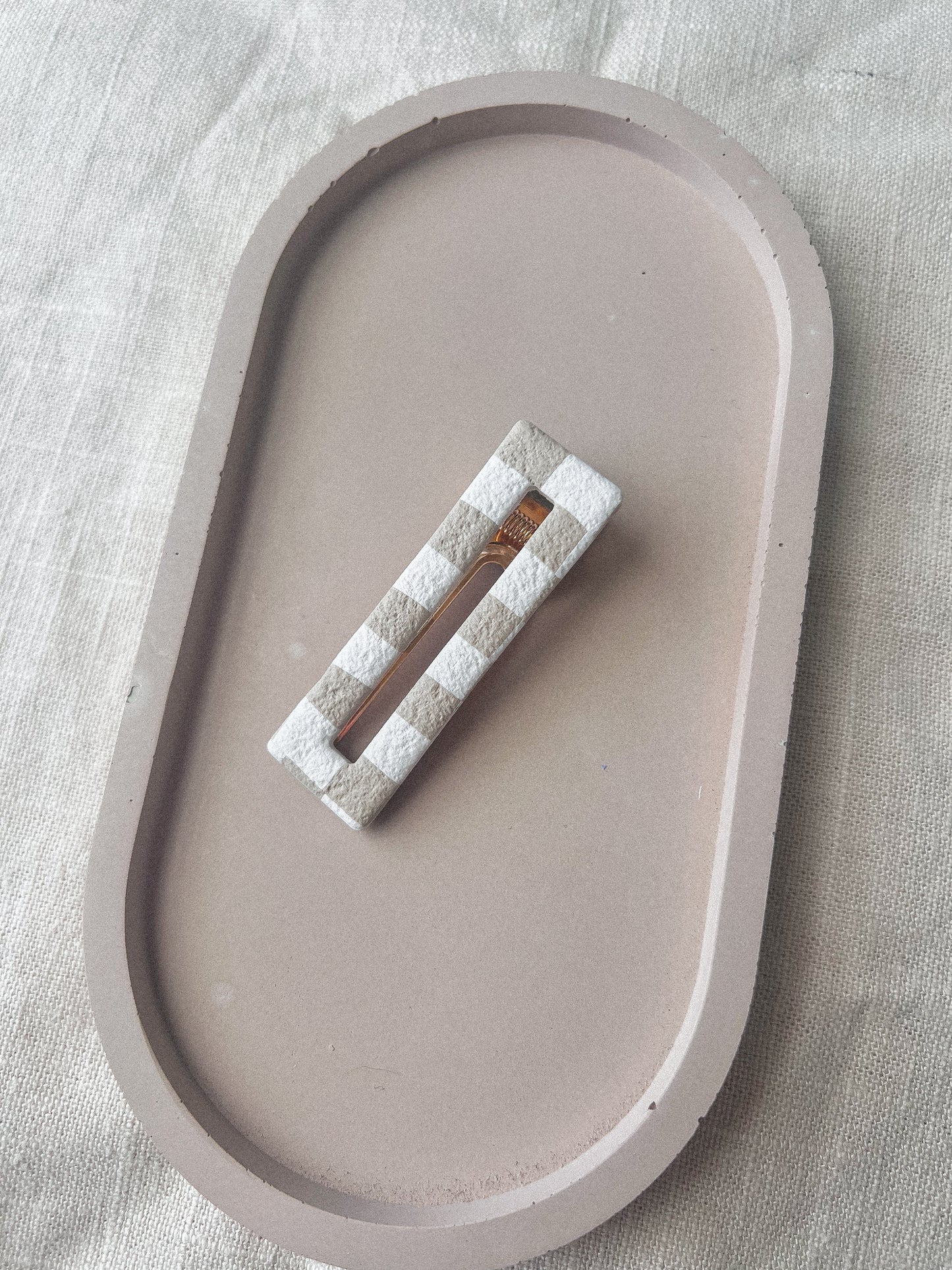 Checkered Hair Clip