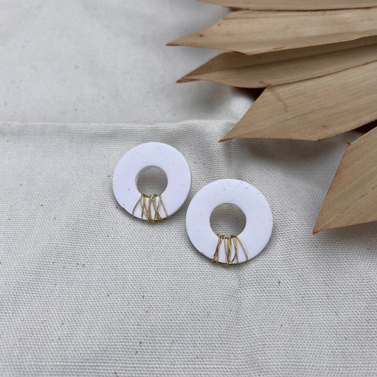 Melia Studs | Cream