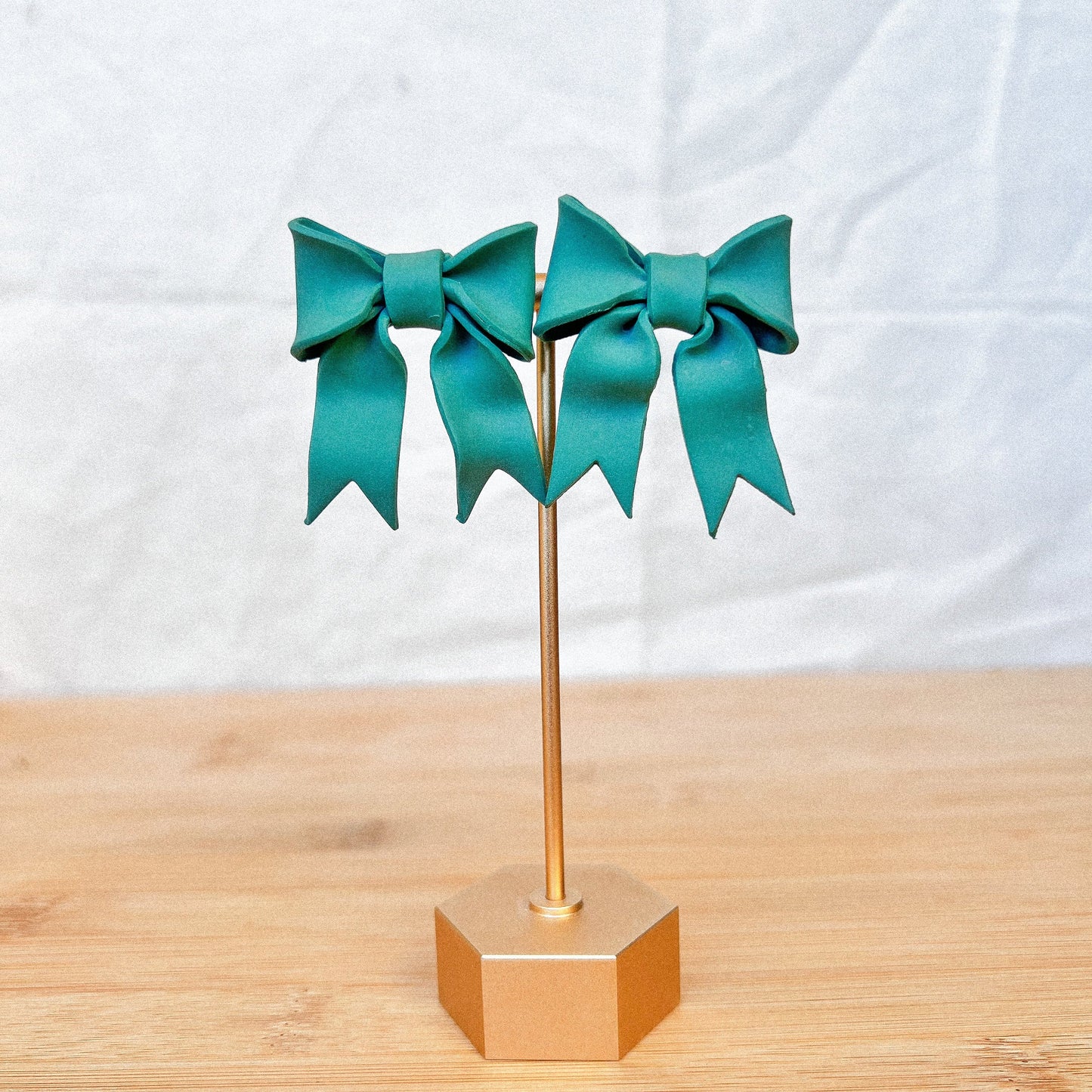 Mega Bow Studs | Sage Green