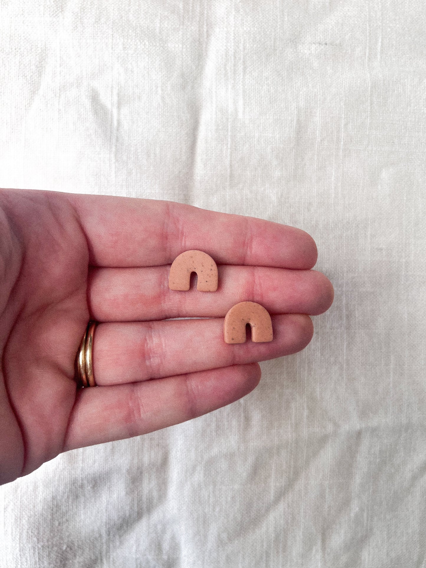 Mini Arch Studs | Terracotta