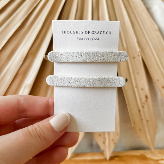 Phoebe Barrettes | Slate