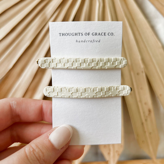 Phoebe Barrettes | Quilt